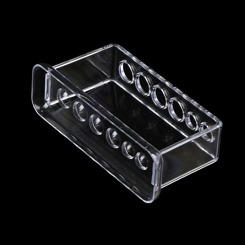 Plastic Clear Test Tube Rack 6 Holes Stand Lab Shelf Qme