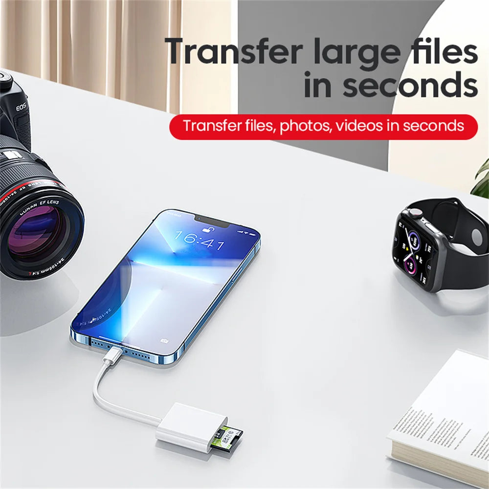 Type C Card Reader 3 in 1 Hubs Multi Port TF CF SD Memory Card Reader USB Hub Converter for Phone Samsung Xiaomi USB C Adapter Qme