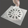 25 disposable floor drain stickers to prevent hair blockage in bathrooms and toilets Qme WHITE
