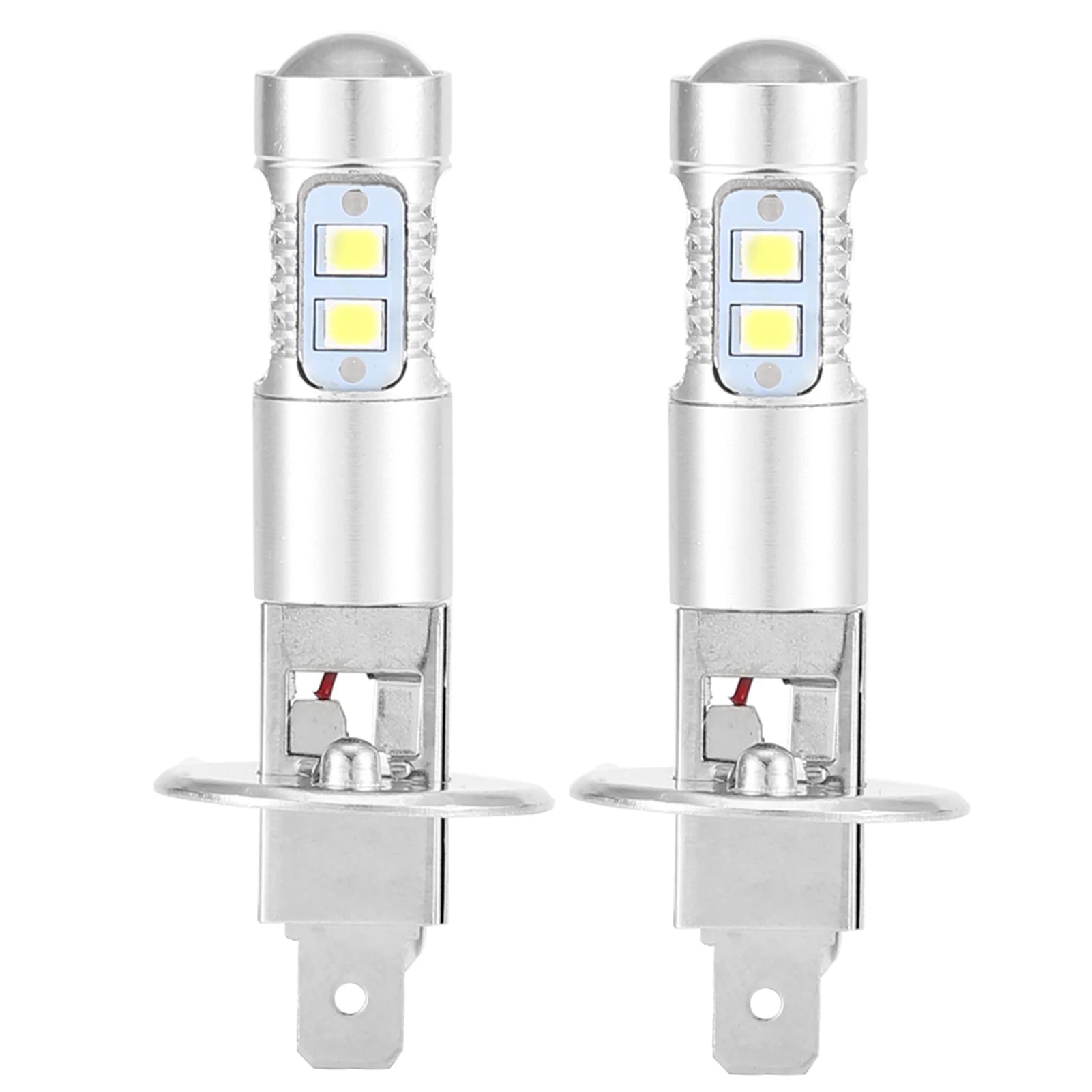 2x H1 6000K Super White 3‑5W LED Fog Light Bulbs Kit Fog Driving Light Fog Driving Light Fog Light Car Fog Light LED Fog Light Qme H1 6000 K WHITE