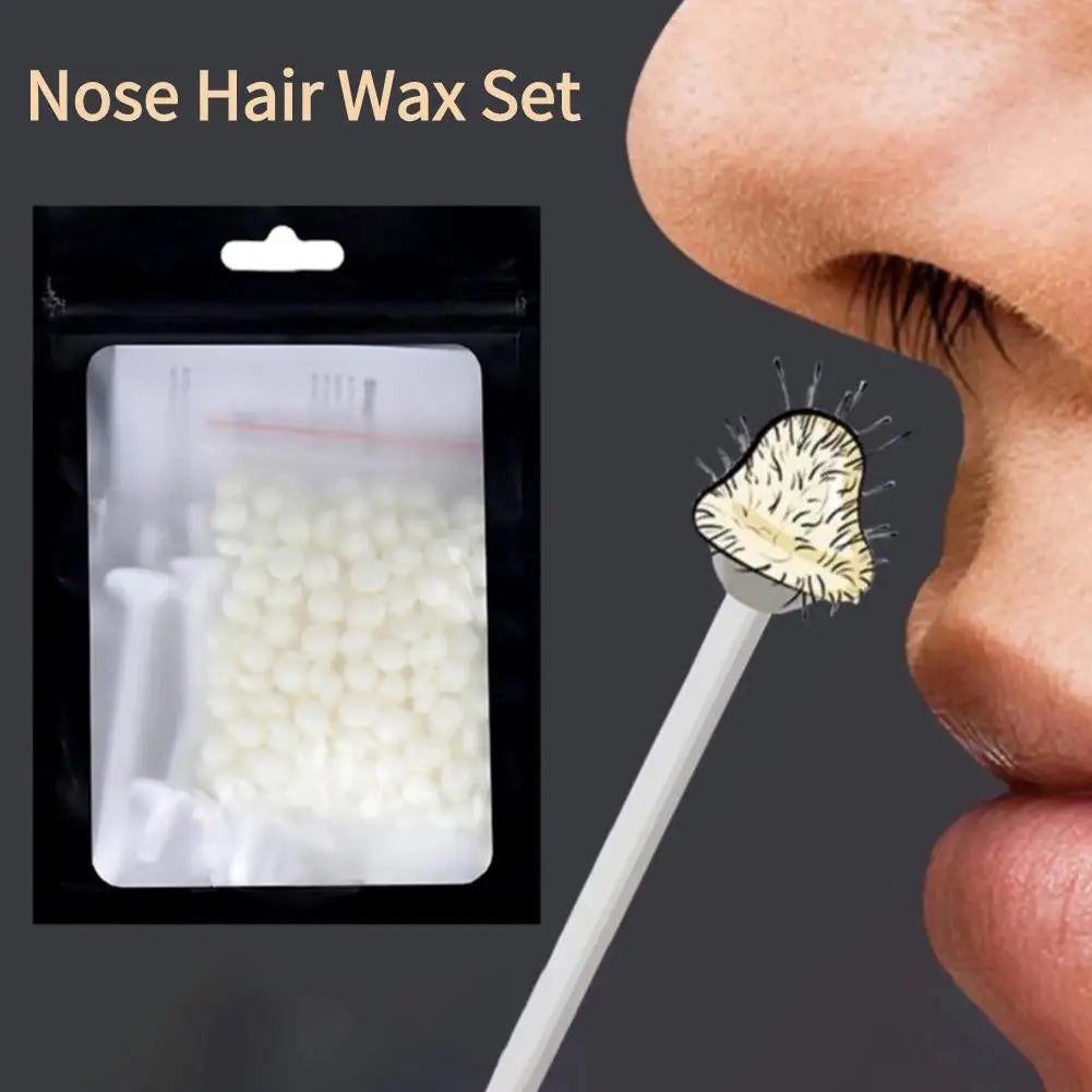 Portable Nose Wax Kit Painless Ear Nose Hair Removal Wax Kit Sticks Nail Wax Cleaning Nose Beauty 25g/50g For Men And Women Qme