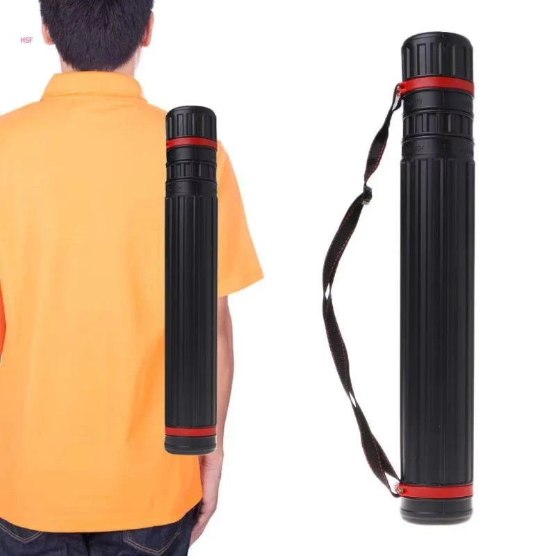Portable Drawing Tube-adjustable Expandable Art Storage Shoulder Qme
