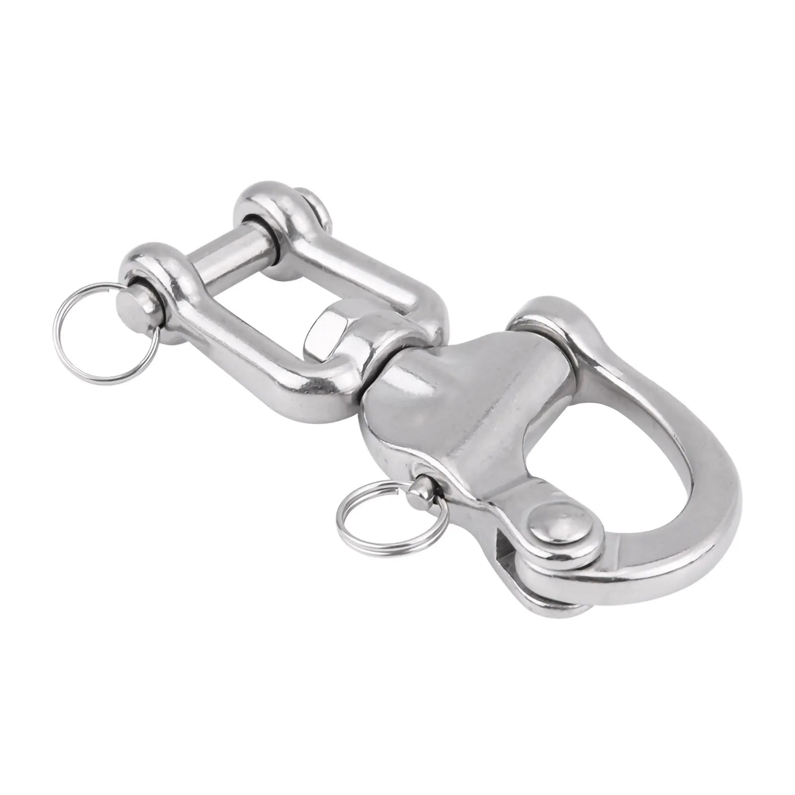 Swivel Snap Shackle Swivel Shackle Snap Shackle 316 Stainless Steel Jaw Swivel Snap Shackle for Sailboat Spinnaker Halyard Qme 128mm