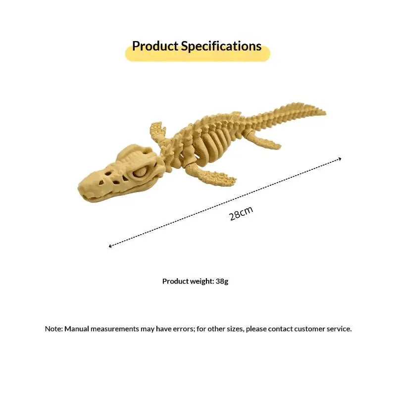 Fins Mosasaurus Skeleton Aquarium Decoration Fish Tank Ornament DIY Qme