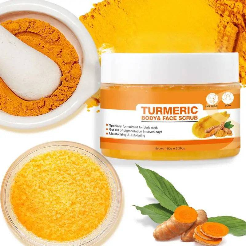 Turmeric Scrub Turmeric Face Whitening Cream Brightening Exfoliating Pore Cleaning Turmeric Face Cream Lightening Exfoliator Qme