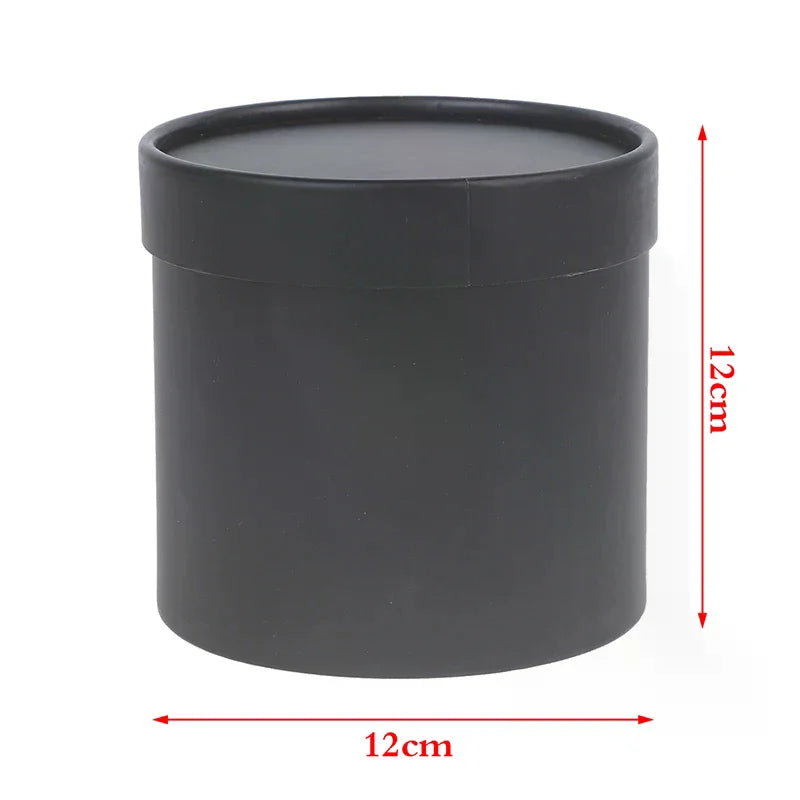 12x12cm Round Flower Box Arranged Gift Box Preserved Bouquet Elegant Box For Wedding Party Rose Flower Packaging Decoration Qme