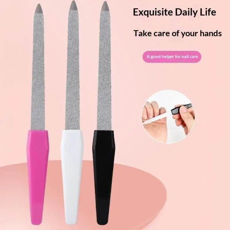 Scratch-resistant Double Sided Metal Nail Files Professional Art Qme