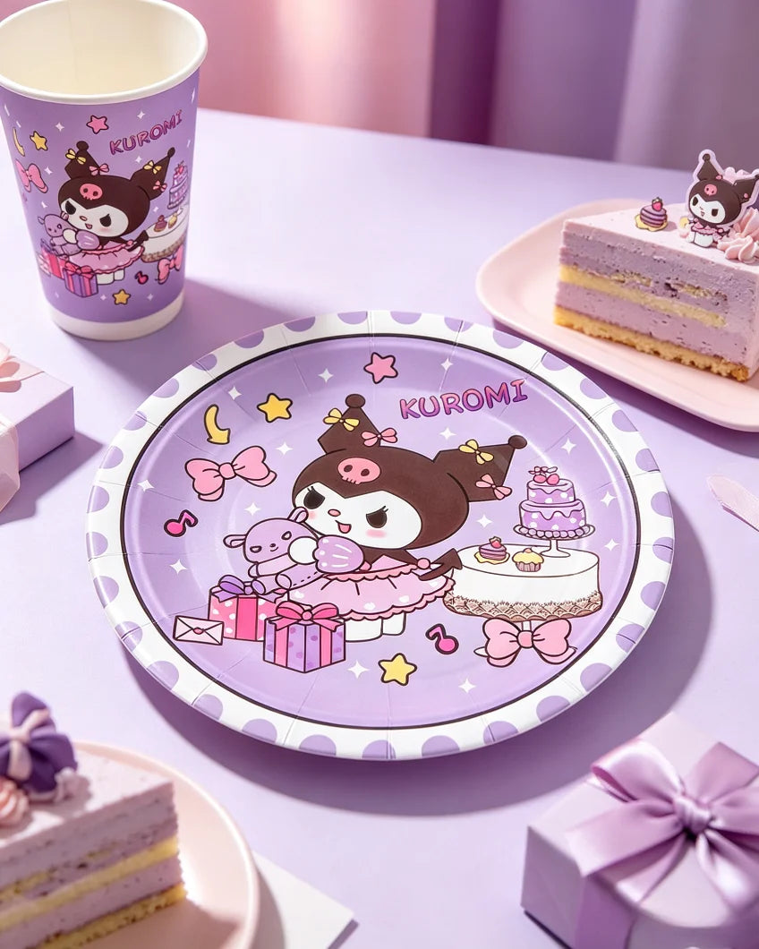 Hello Kitty Kuromi Cute Cartoon Birthday Party Decorations Holiday Qme 9 inches Pack of 10