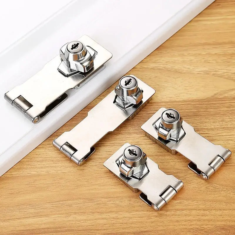 Stainless Steel Locking Hasp Latch Anti-theft Low Maintenance Durable Qme