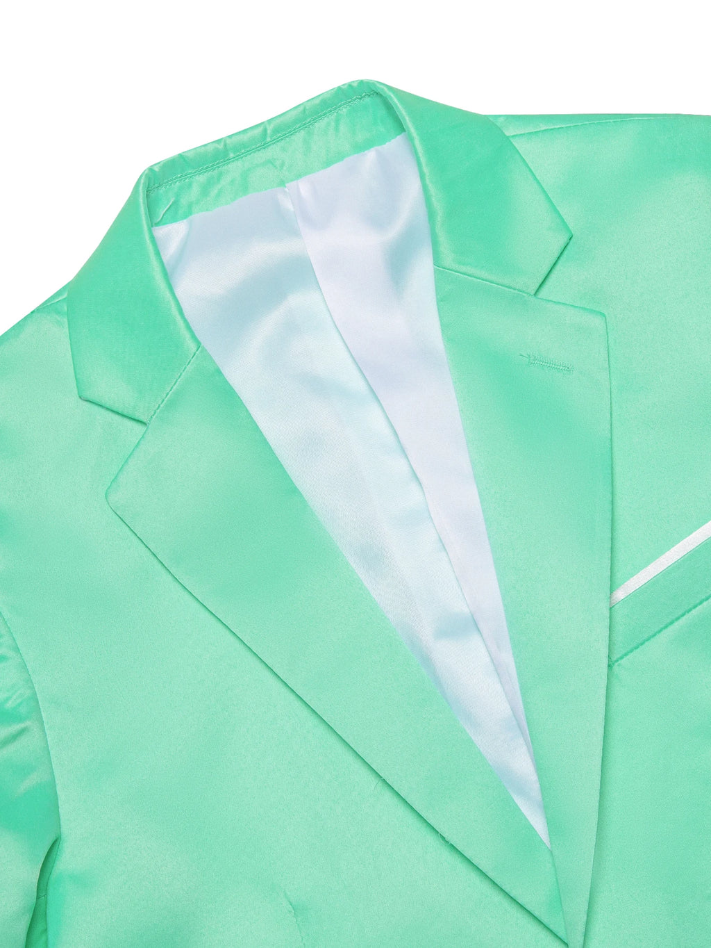Men's Satin Blazer Formal Suit Jacket 2 Button Bright Color Business Casual for Wedding Prom Party Multiple Colors Available Qme