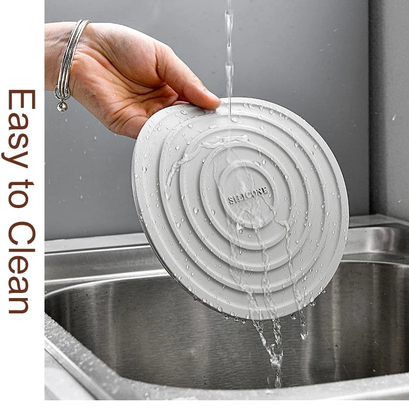 Trivet Mats Silicone Pot Holders Multi-Use Coasters Insulated Round Kitchen Mats Flexible Table Mat or Hot Pots and Pans Hot Dis Qme