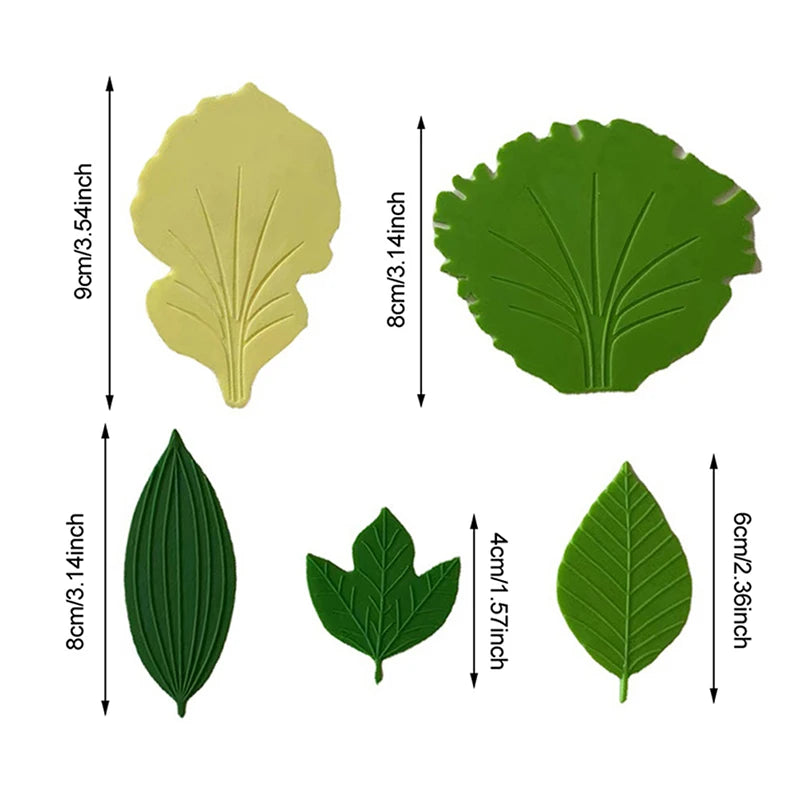 1Set Leaf Bento Dish Cup Lunch Separator Sushi Rice Ball Mat DIY Decor Accessories. Qme 5pcs