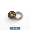 1/4/8pcs Detachable Jeans Waist Adjustment Buckle Metal Button Extender for DIY Pants Jeans Free Sewing Waist Extenders Buttons Qme 1pcs-12