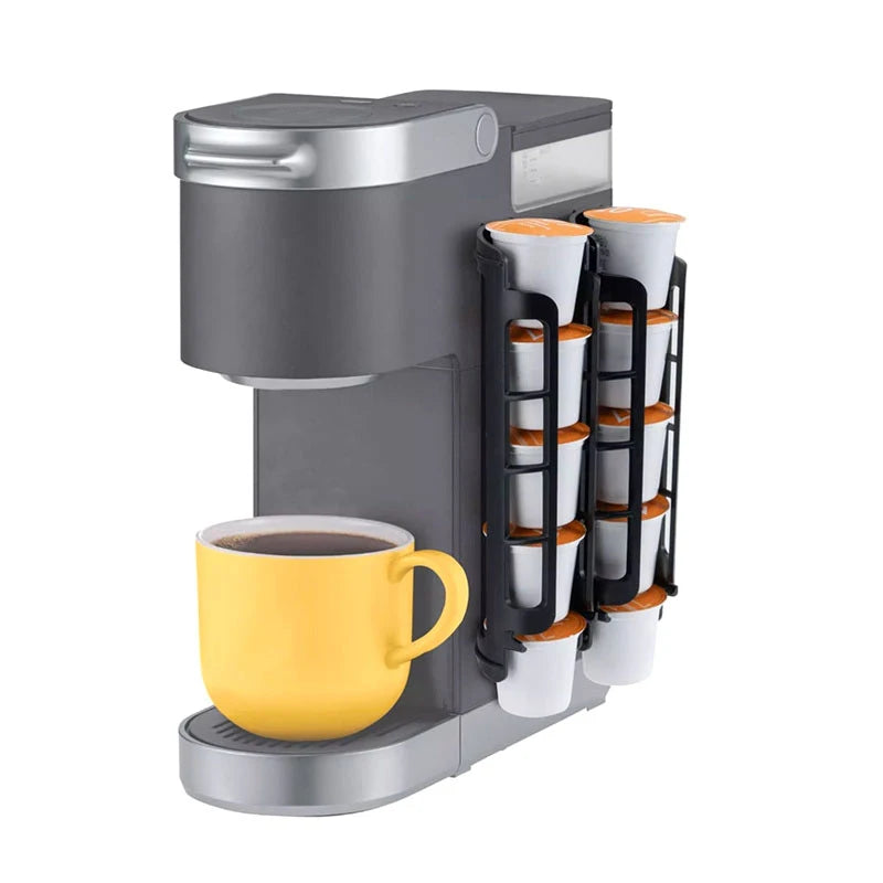 Compatible Keurig Coffee Makers Dual-compartment Organizer Pod Holder Qme