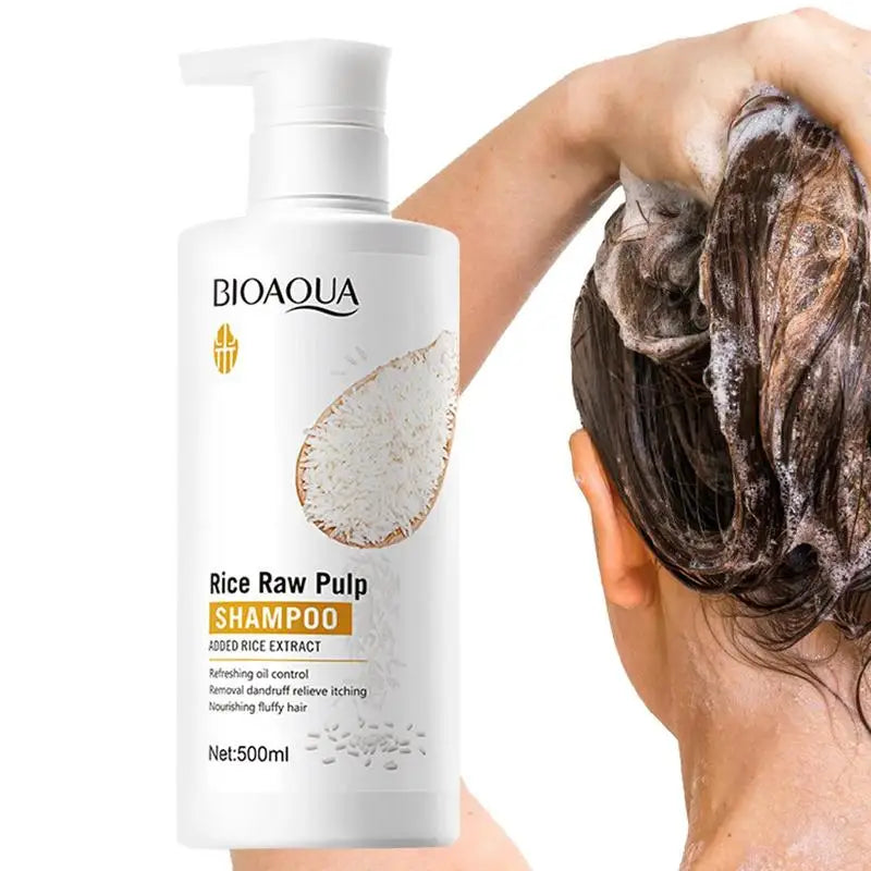 Rice Water Shampoo Volumizing Hair Shampoo For Hair Wash Brittle And Dry Hair Moisturizer For Dry Oily Hair For Travel Spa Qme China Mainland