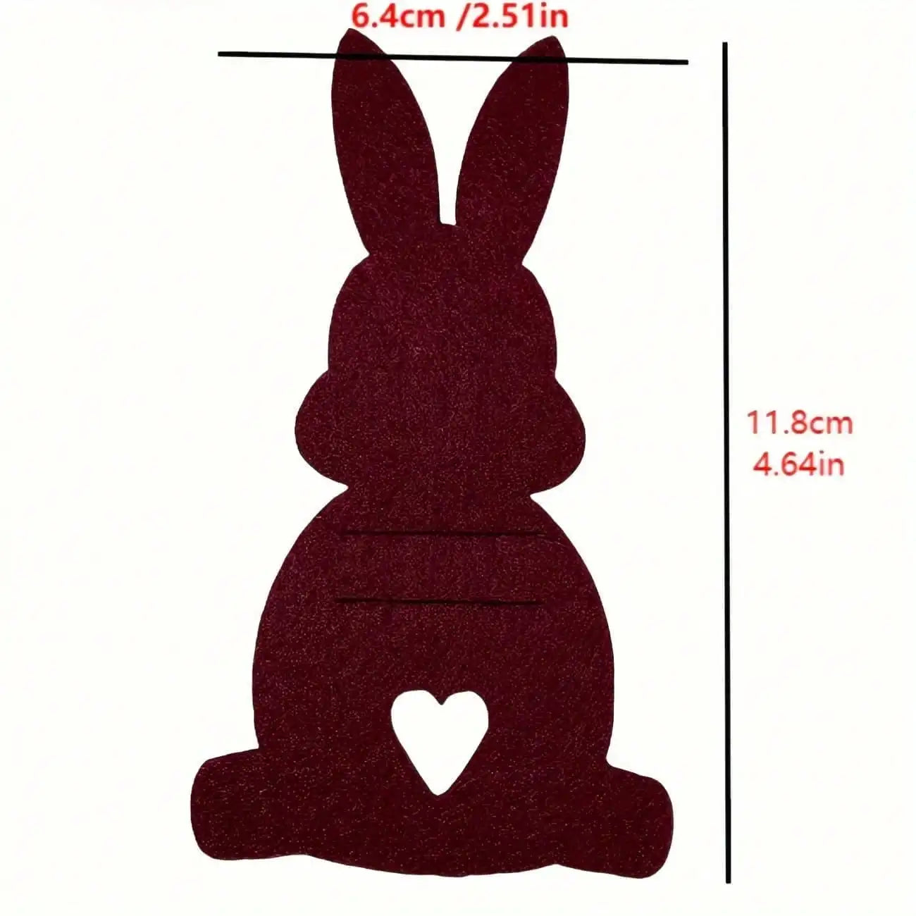 Easter Creative Wallet Rabbit Felt Tableware Storage Knife Fork Bag Qme