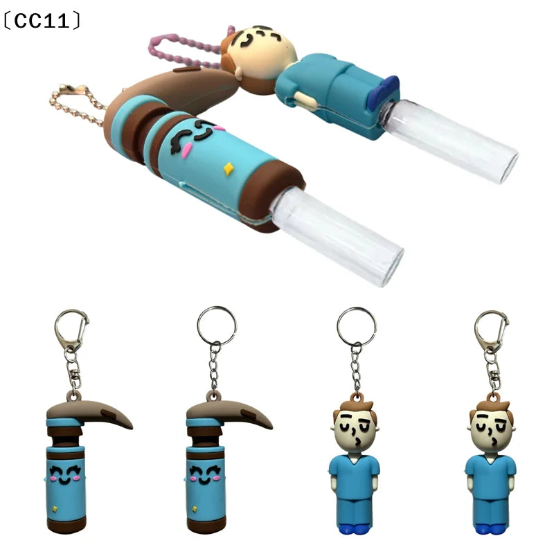 Ampoule Bottle Opener Keychain Rubber Breaker Cutter Aid Medication Qme