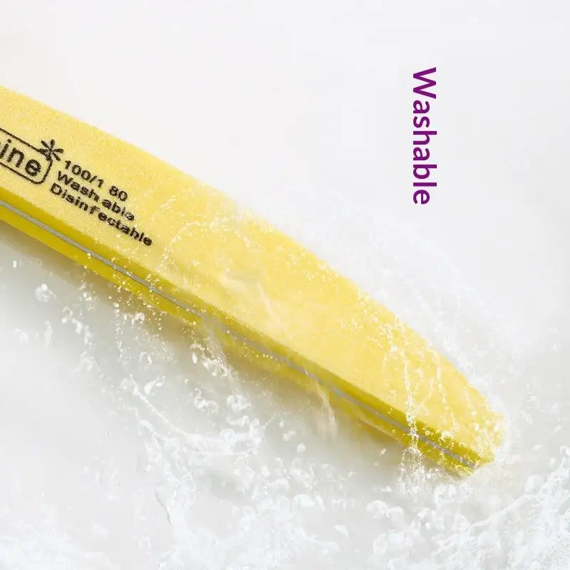 2 5 Professional Double-sided Nail File Block Colorful Sponge Polish Qme