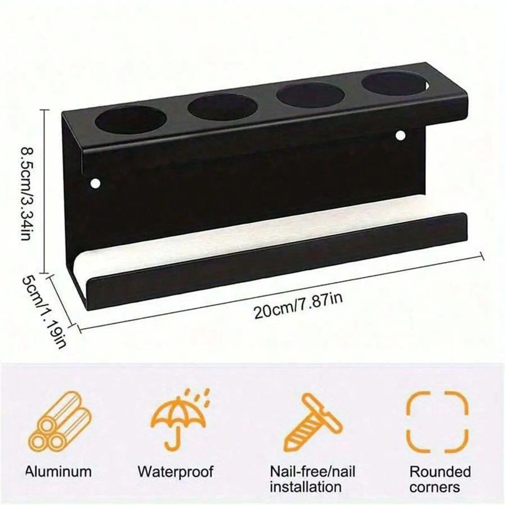 Electric Toothbrush Holder 4-Slot No Drilling Stand With Diatomite Base Bathroom Toothbrush Holder Storage Rack For Toothpaste Qme
