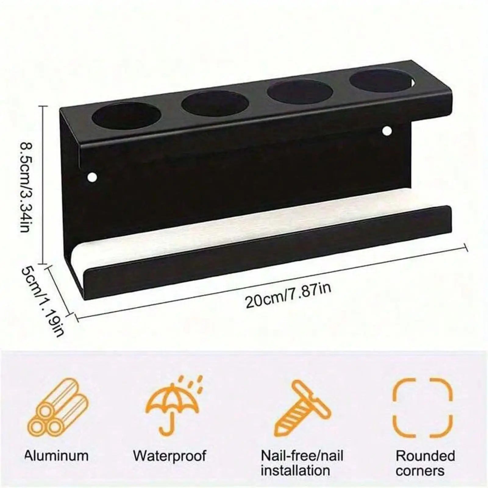 Electric Toothbrush Holder 4-Slot No Drilling Stand With Diatomite Base Bathroom Toothbrush Holder Storage Rack For Toothpaste Qme