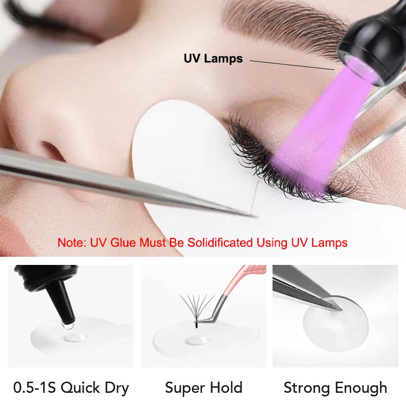 NATUHANA UV GLUE 1S Fast Drying Strong False Eye Lash Adhesive Qme