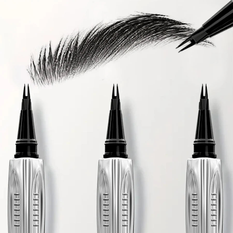 2 Fork Microblading Eyebrow Pencil Non-smudged Pigmented Easy Qme