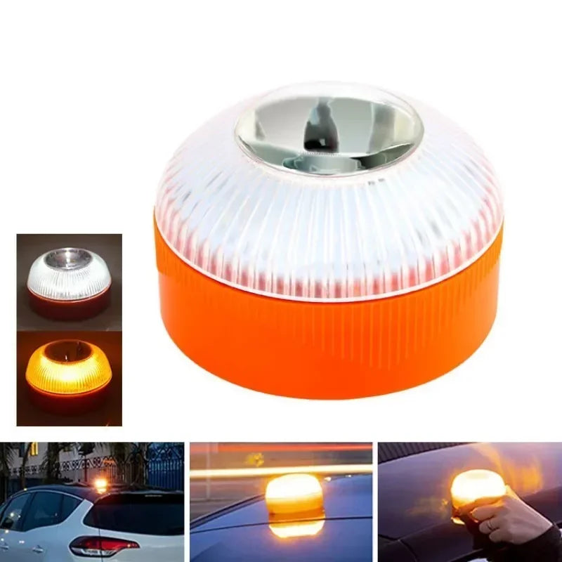Emergency Road Accident Car Light, Homologated, Approved, Magnetic Induction Strobe Flashing Warning Light Qme