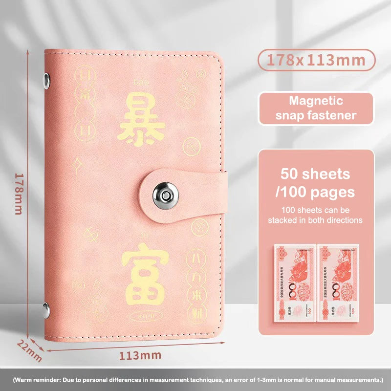 100 Envelopes Money Saving Reusable Children Challenge Notebook Qme A9