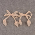 6pcs 92x100mm Assorted Color Polyester Fibre Bowknot Appliques, Sheer Organza Bows for DIY Hair Accessories Crafts cp3848 Qme 6pcs-1 92x100mm