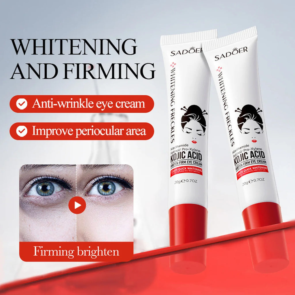 Kojic Acid Whitening Spot-removing Eye Cream Niacinamide Retinol Qme