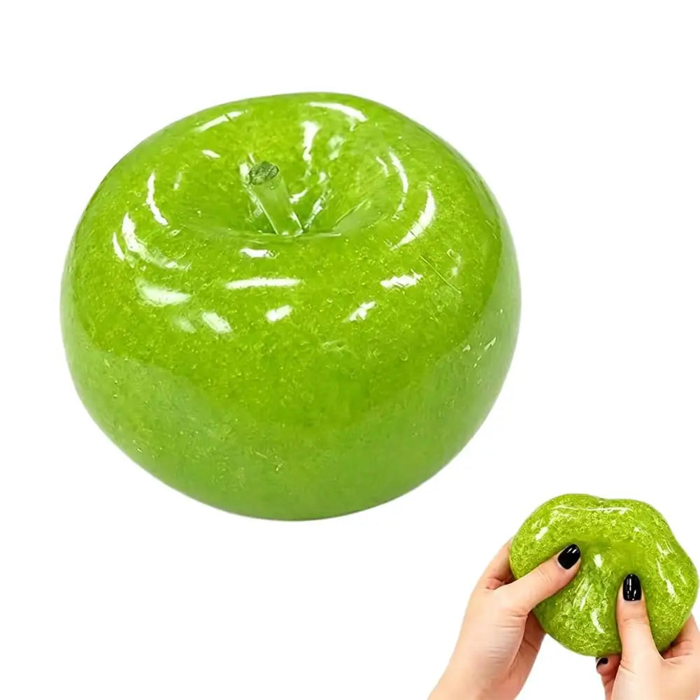Apple Smoothie Stress Toy Squishy Cool Summer Artificial Fruits Kids Qme Green