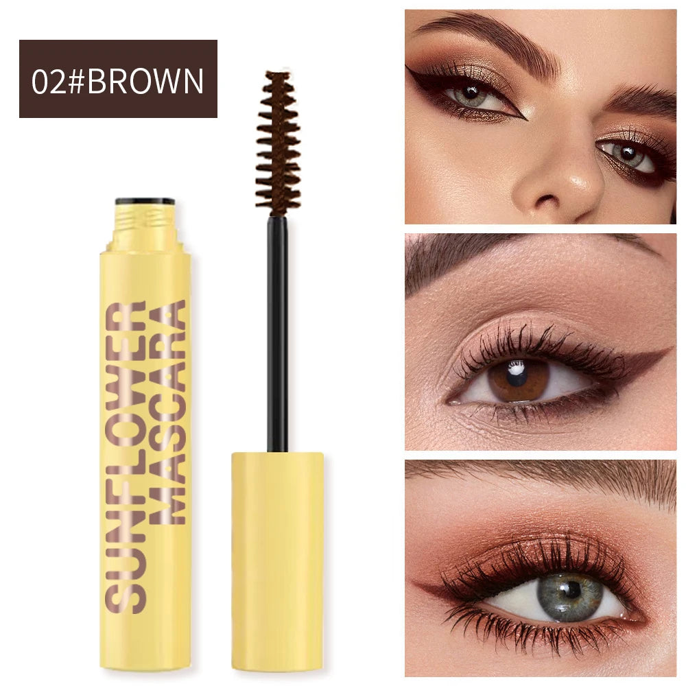 Waterproof 4D Curling Mascara Bubble Volume Lash Enhancer Qme Brown