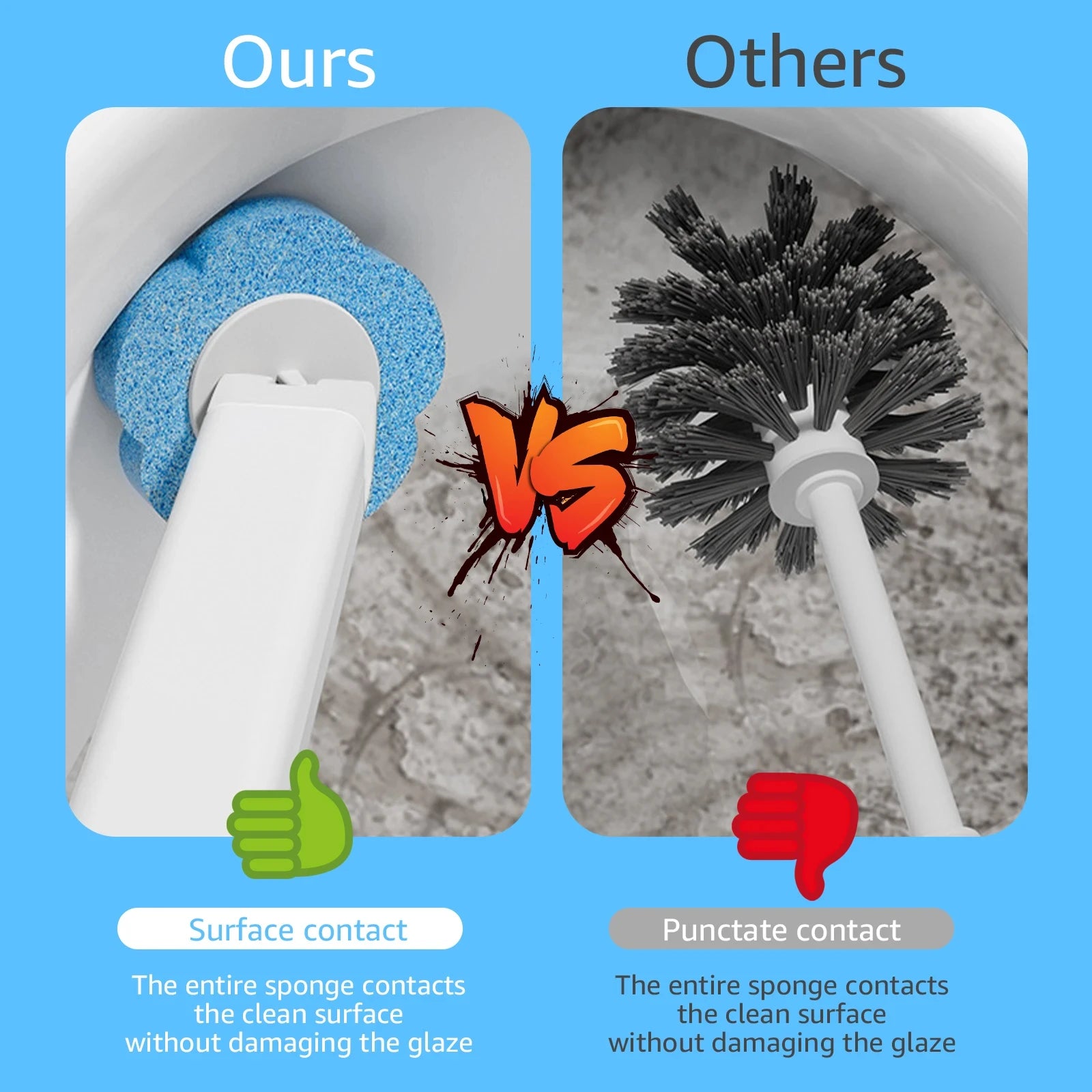 18/36Pcs Disposable Toilet Brush Long Handle Wall-mounted Wc Cleaning Tool Kit with Replaceable Brush Head Bathroom Accessories Qme