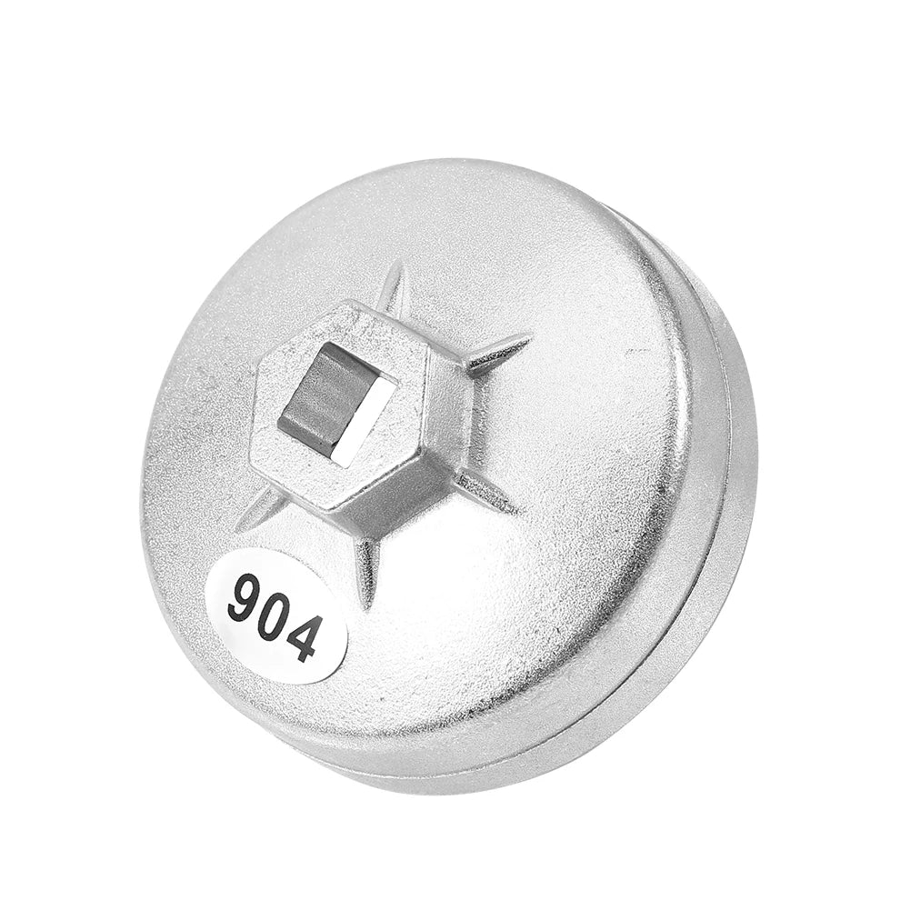 Oil Filter Wrench Socket Remover Tool 79mm 15 Flute Aluminum Oil Filter Wrench Cartridge Car Socket Remover Tool Qme