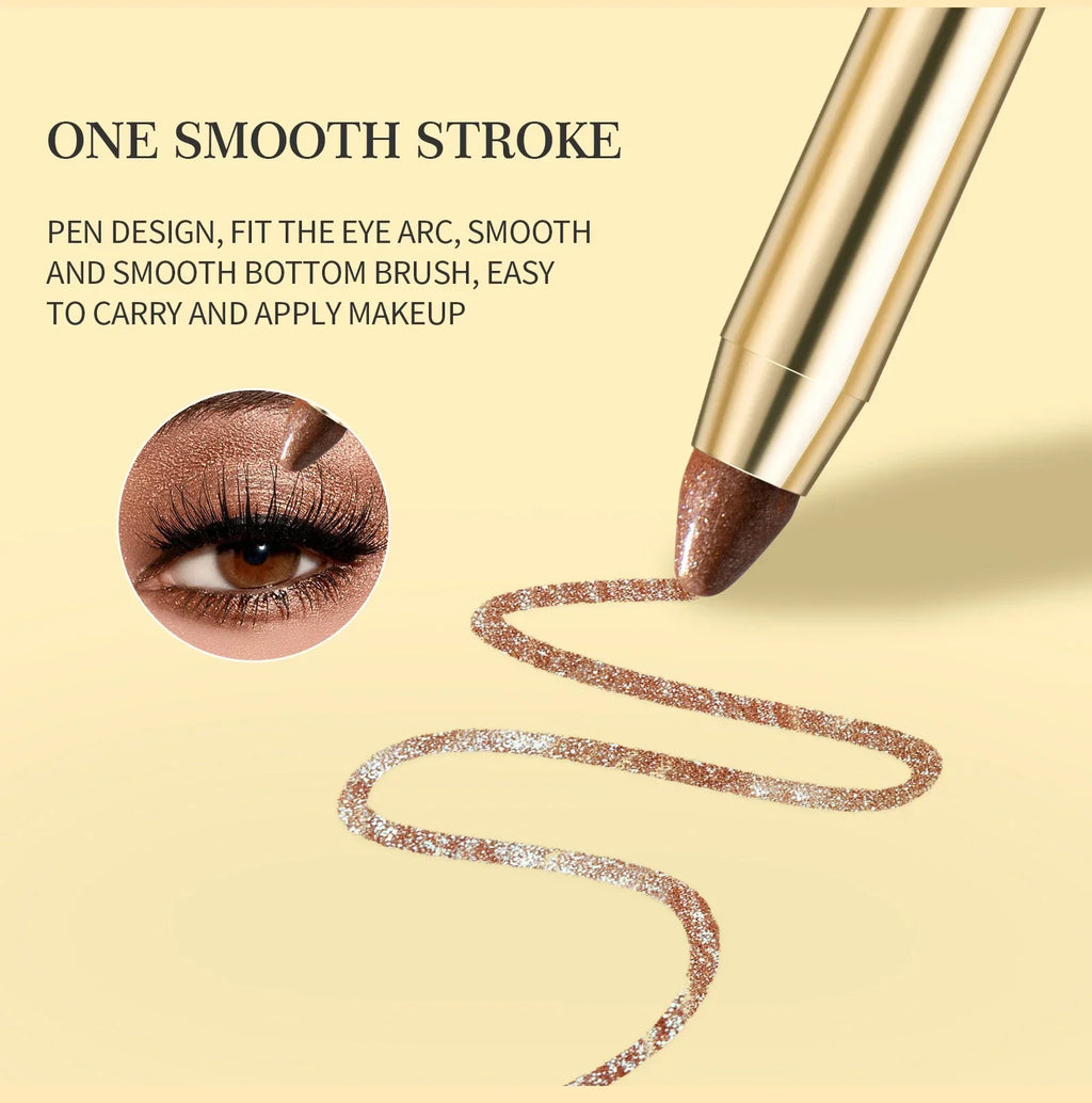 Double-ended Eyeshadow Stick Waterproof Pigment Matte Glitter Qme