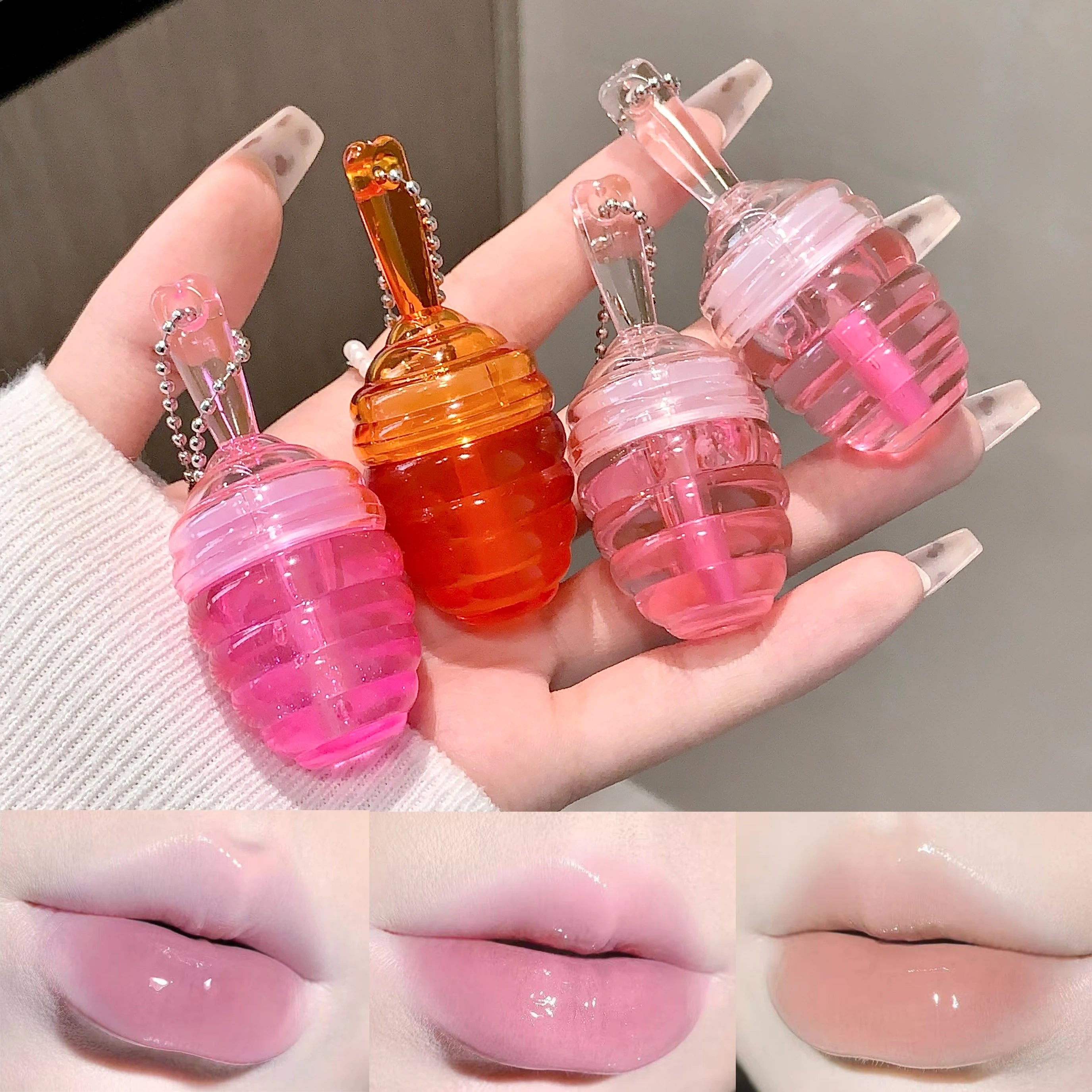 SHAQINUO Moisturizing Lip Balm Oil Gloss Care Benetitnt Lips Plumping Qme