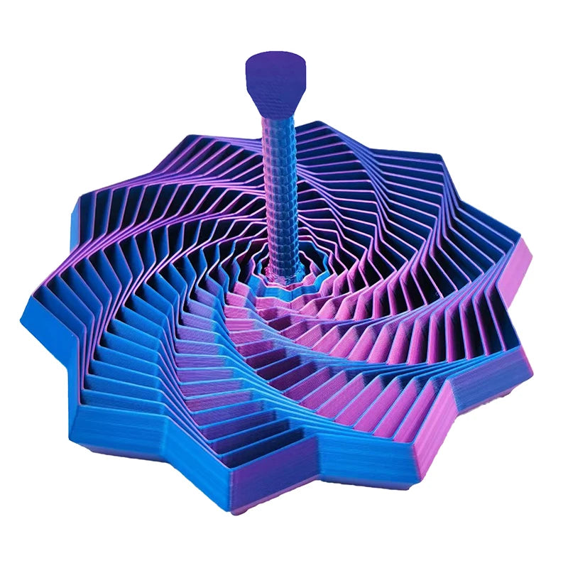 3D Printed Expanded Sensory Fidget Star Expandable Fractal Toys Qme D