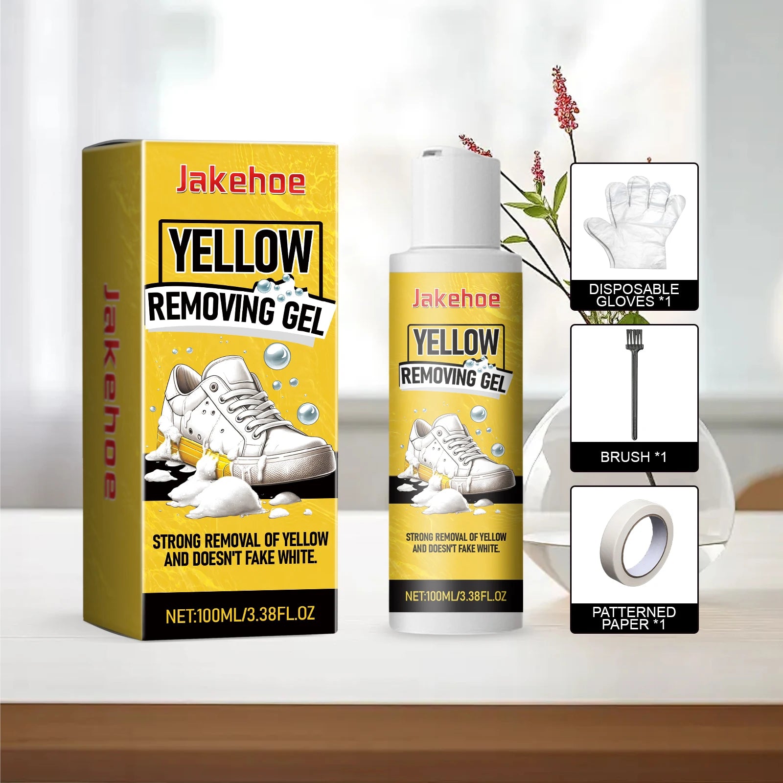 White Shoe Cleaning Gel Effectively Removing Stubborn Stains Preventing Shoes Yellowing Eliminate Odors Shoe Yellow Removing Gel Qme