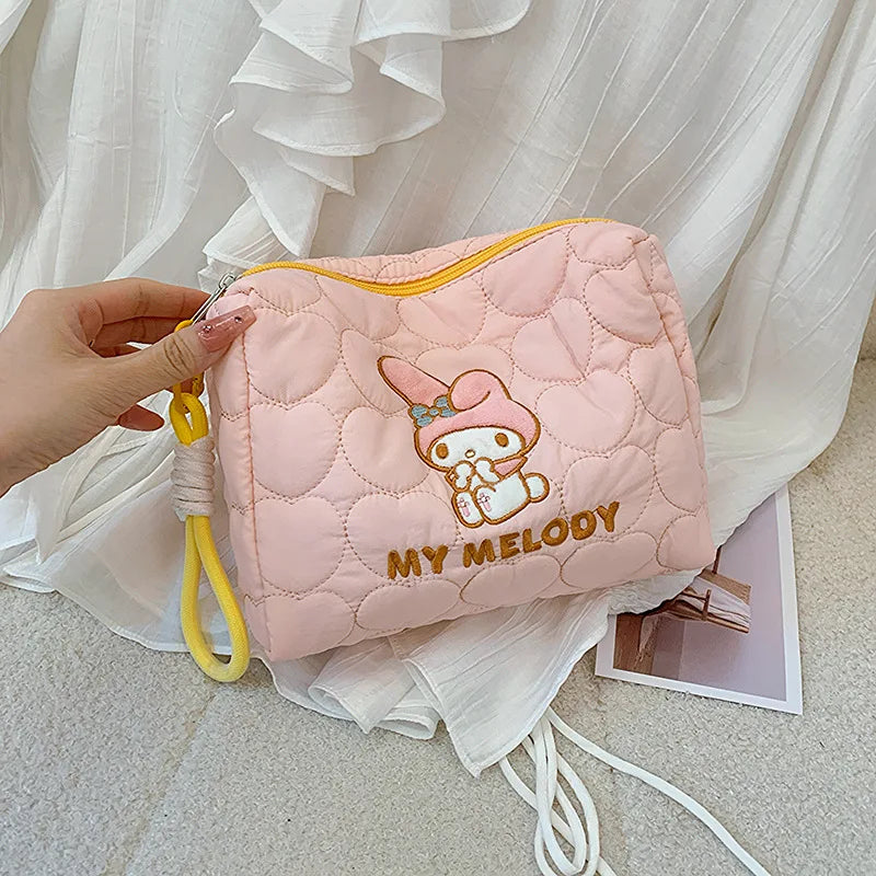 Large Capacity Sanrio Cosmetic Bag Handheld Toiletry Storage Pouch Qme Melody M