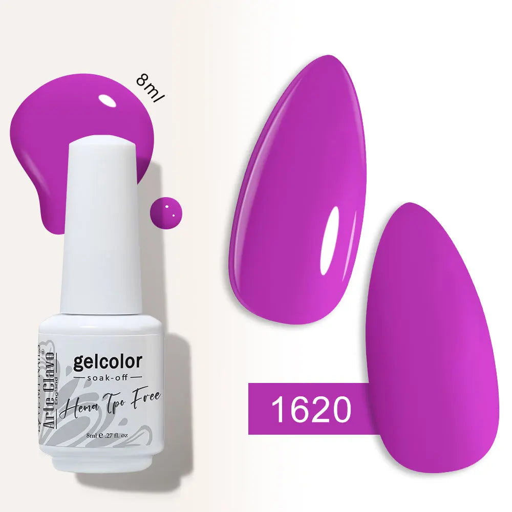 Arte Clavo Semi-permanent Gel Nail Varnish 180 Colors Semipermanent