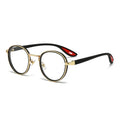 Men's Retro Round Driving Polarized Finished Myopia Lenses Titanium Sunglasses High Quality UV Protection Glasses Qme JT