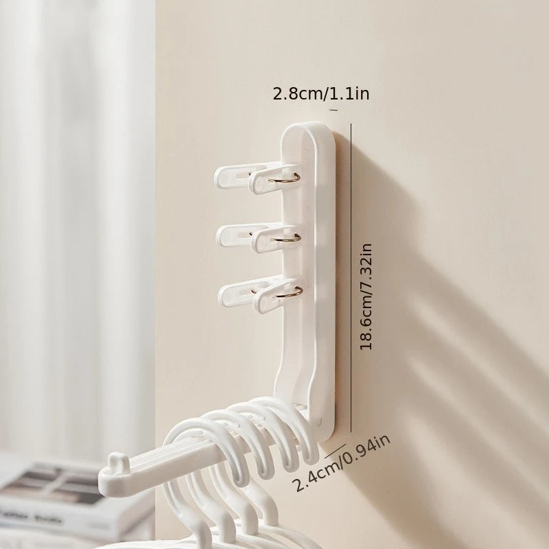 1pc Closet Space Saving Device, Foldable Hanging Storage Organizer, Closet Hanger Organizer and Closet Storage Stand Qme
