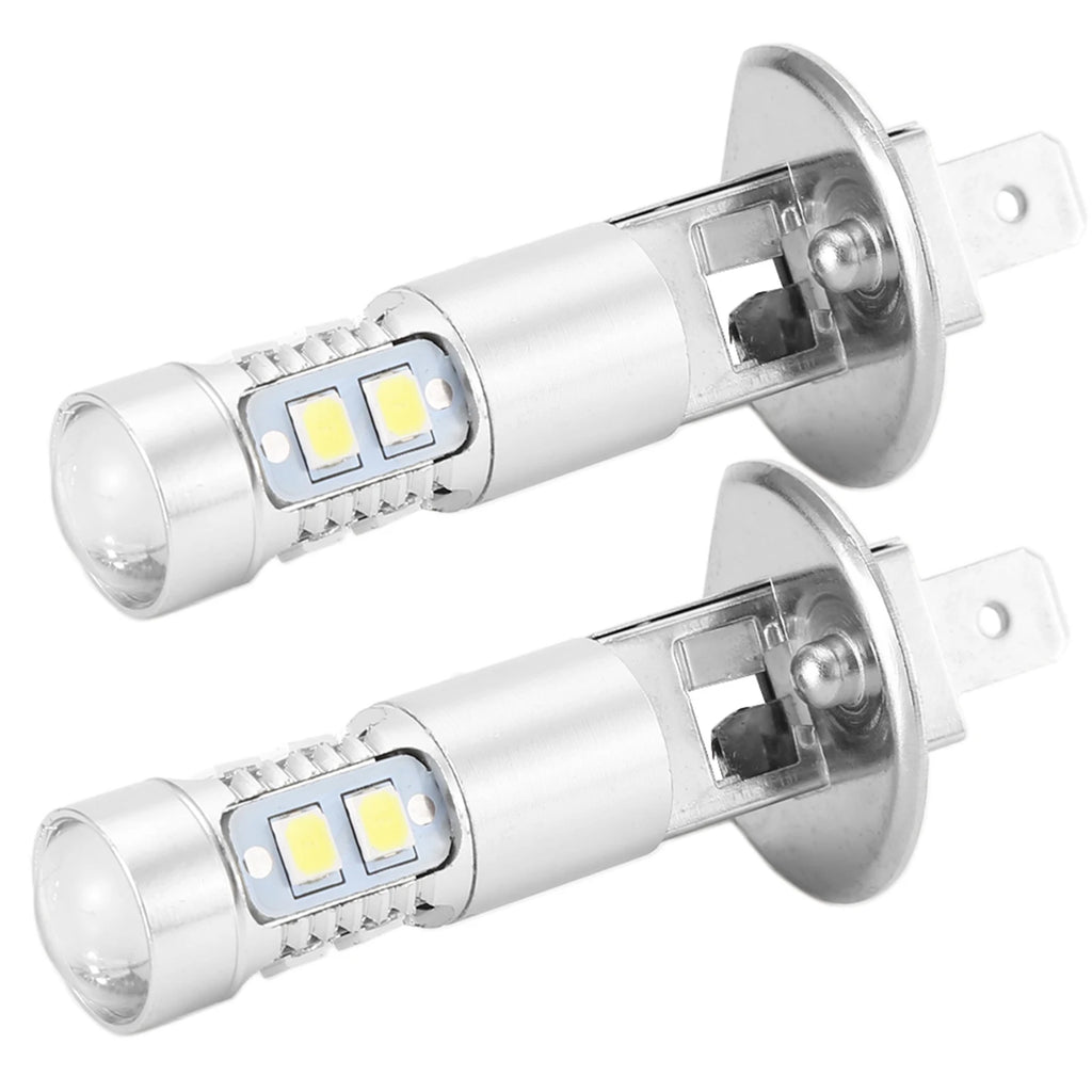 2x H1 6000K Super White 3‑5W LED Fog Light Bulbs Kit Fog Driving Light Fog Driving Light Fog Light Car Fog Light LED Fog Light Qme