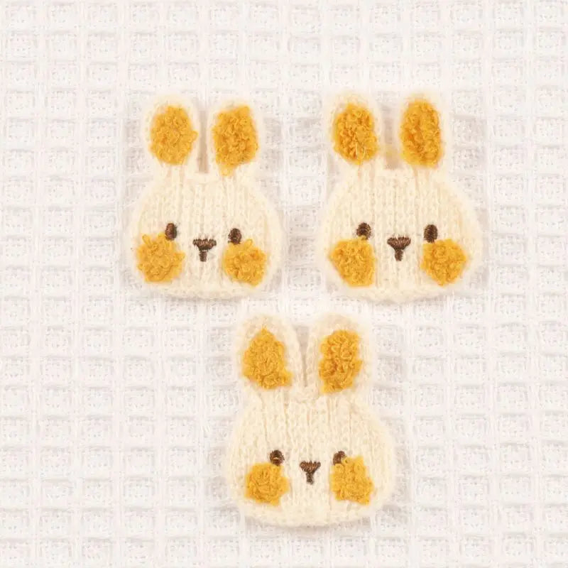 10pcs 36x47mm Multi Color Cartoon Rabbit Applique For Clothing Headwear DIY Decorative sewing Accessories Without Gum CP4170 Qme 10pcs 36x47mm 4