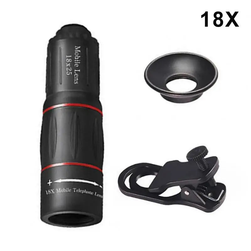 18 28 36X Telephoto Mobile Phone Lens HD High-power Monocular Qme A1