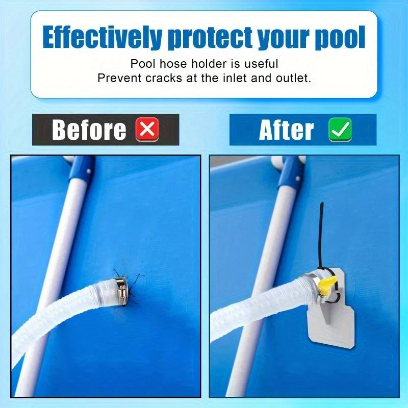 1set Pool Hose Support - Prevents Hose Bending And Falling, Compatible with Various Above-Ground Pool Brands, Easy to Install Qme