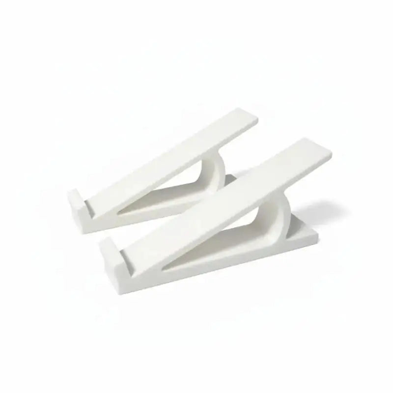 1 Pair Portable Keyboard Risers Adjustable Computer Desk Riser Qme White