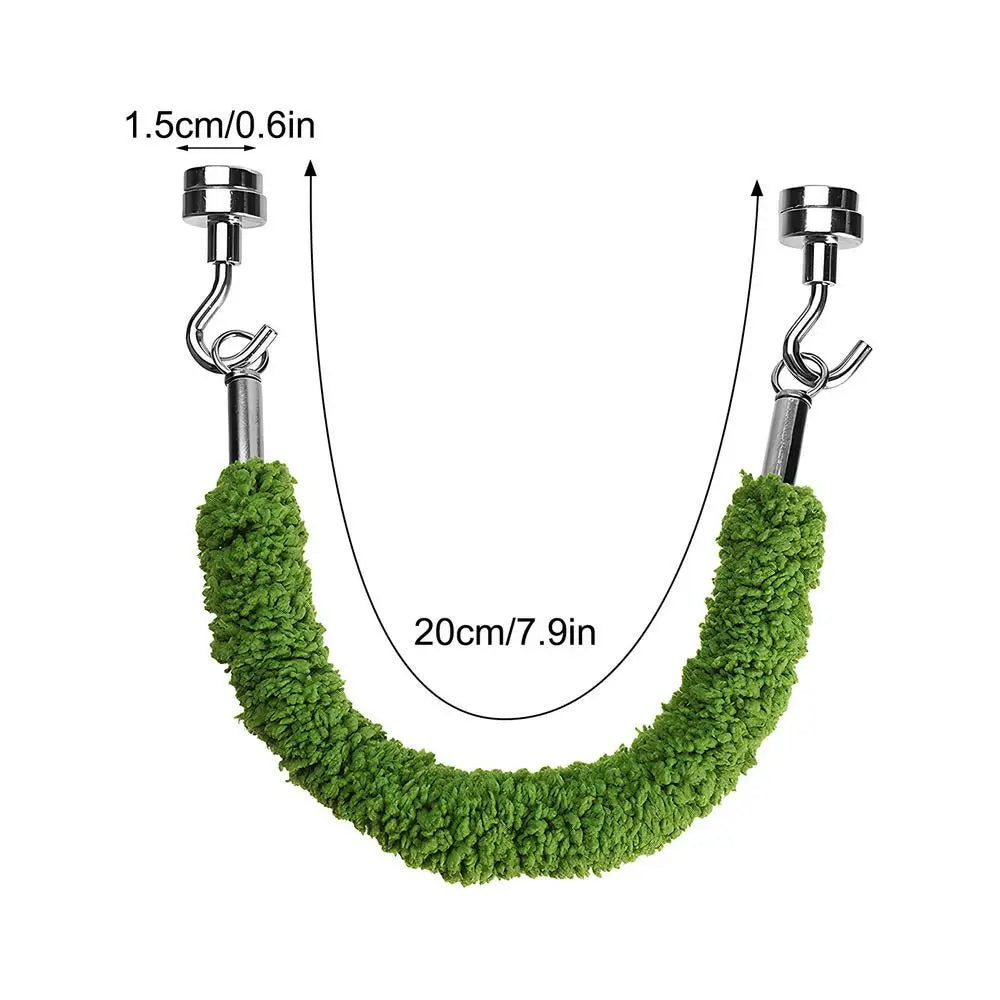Jumping Spider Bridge Hermit Crab Climbing Supplies Spider Enclosure Bridge Swings for Pet Keepers Teachers Nature Lovers Qme Green