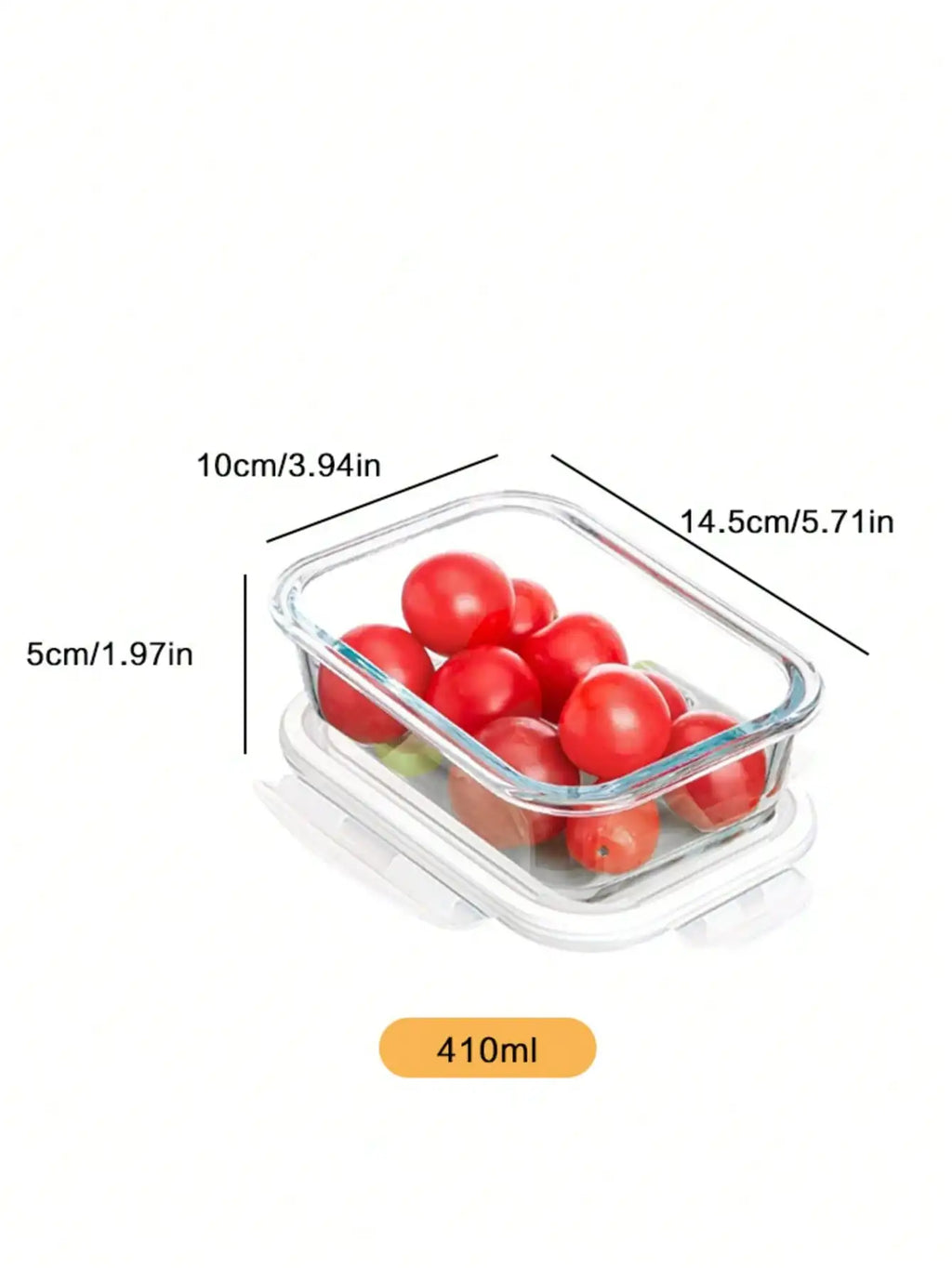 Glass Food Storage Container Lid Meal Prep Fridge Dishwasher Qme S