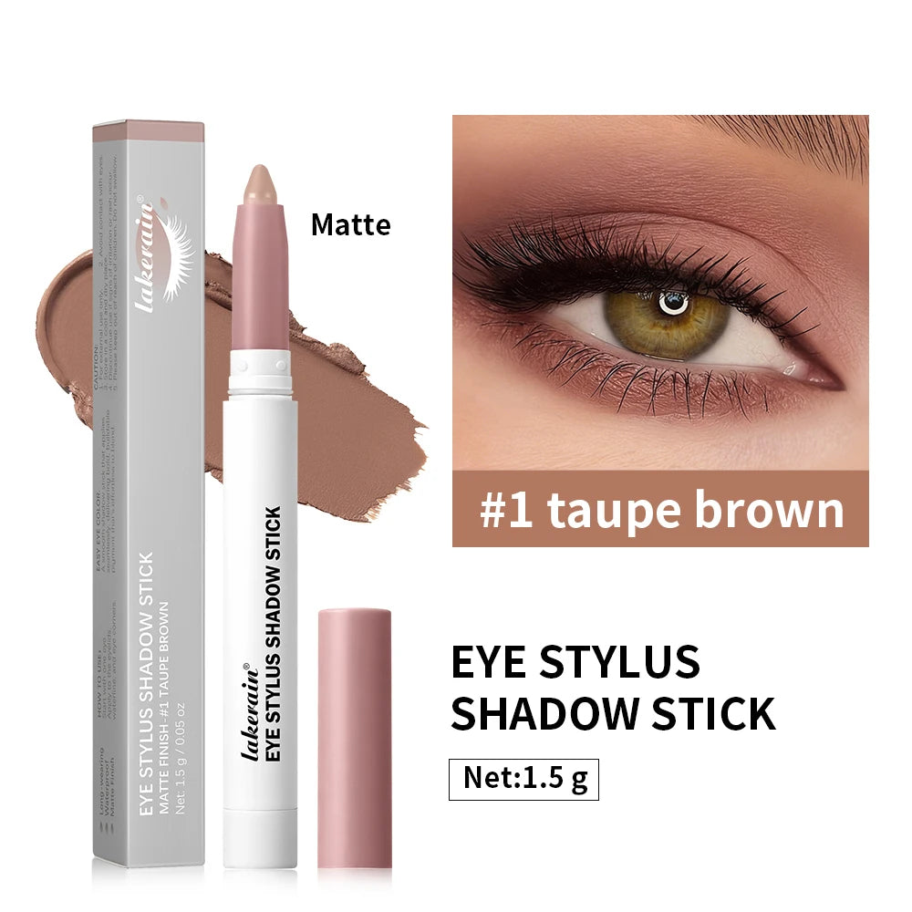 Eyeshadow Pencil Smooth Waterproof Sweat-proof Does Not Smudge Stick Qme 01 Taupe Brown